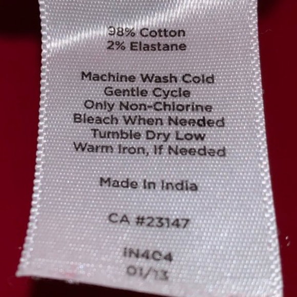 Talbots Red Signature Slim Crop Jeans Sz. 2 - Picture 4 of 4